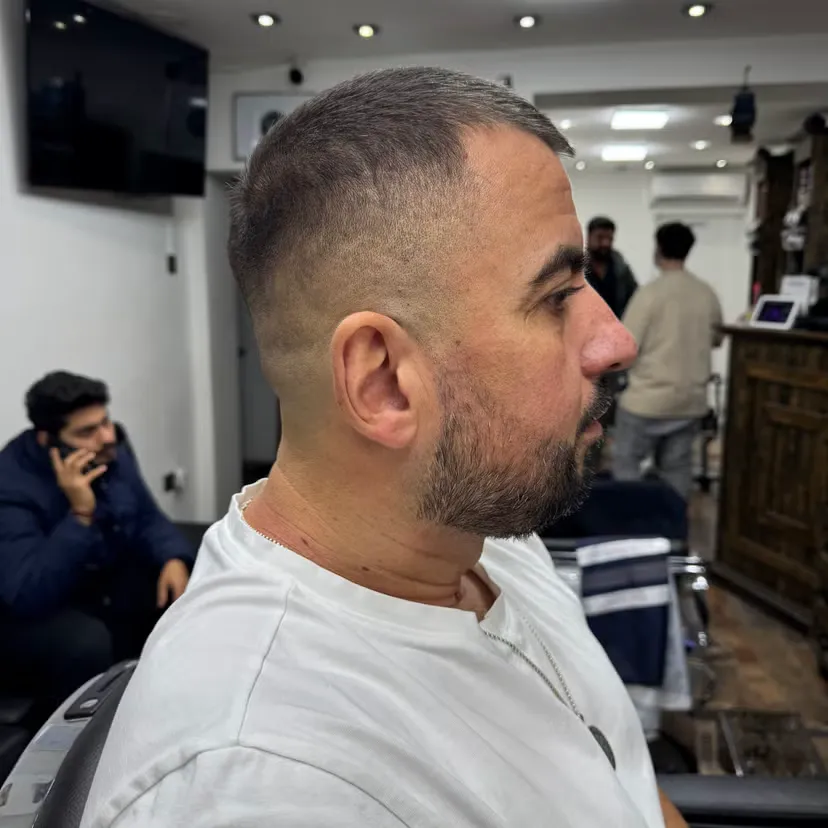 Modern taper fade haircut